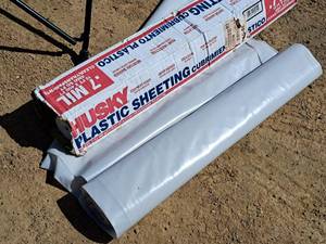 lot 623 image: Lot of (2 Partial Rolls) Plastic Sheeting