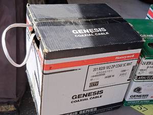 lot 756 image: Honeywell Genesis Series 201 RG59 182 ZIP COAX 5C WHT Coaxial Cable