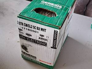 lot 762 image: Honeywell Genesis Series 182 STR CMCL2 5C BX WHT Low Voltage Cable