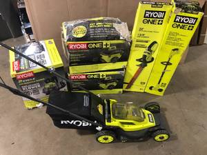 lot 26 image: Lot of Mixed Lawn Care Items Various Models and Conditions  Customer Returns See Pictures