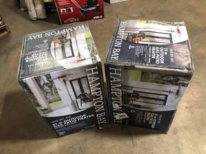 lot 36 image: 2 Lots of 48000 BTU Stainless Steel Patio Heater by Hampton Bay Customer Returns See Pictures