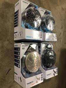 lot 37 image: 4 Lots of Attract with Magnetix 6-spray 6.75 in. Dual Shower Head and Adjustable Handheld in Chrome by MOEN  Customer Returns See Pictures