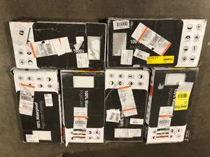 lot 38 image: Lot of Assorted Calacatta Skov 12 MIL x 12 in. W x 24 in. L Click Lock Waterproof Vinyl Tile Flooring (19.4 sqftcase) by MSI (6 Boxes) Customer Returns See Pictures