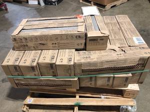 lot 52 image: Pallet of Mainstreet Grey 6 in. x 24 in. Matte Ceramic Floor and Wall Tile (17 sq. ft.Case) by MSI  (21 Boxes) Customer Returns See Pictures