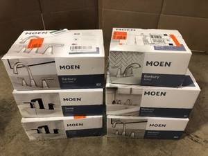 lot 54 image: Lot of Mixed Faucets by Moen Customer Returns See Pictures
