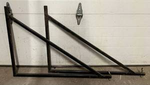 lot 12 image: Two Large Metal Shelf Brackets 24 12 x 36
