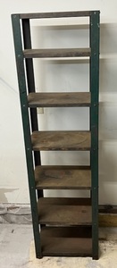 lot 24 image: Vintage Heavy Metal Shelf 74 x 20 x 13