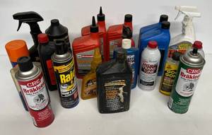 lot 32 image: Large Group Of Misc. Automotive Lubricants And Sprays