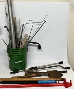 lot 63 image: Large Group Incluing Misc. Tools Including Rebar Bender And More