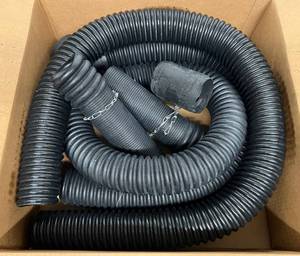 lot 66 image: Crushproof Tubing Company Three Inch Rubber Tubbing Service Station Exhaust Venting Tube Kit NIB