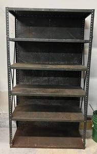 lot 68 image: Heavy Metal Six Shelf Storage Shelf 63 T x 36 12 W x 18 D
