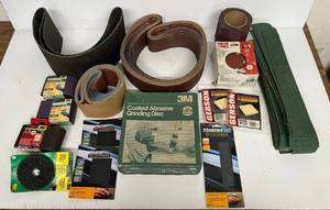 lot 71 image: Large Group Of Misc. Sandpaper And Sanding Belts