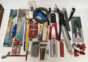 lot 92 image: Group Of Misc. Tools Including Large Water Pipe Crimpers And More