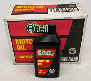 lot 100 image: Case Of OReilly Motor Oil 5W-30