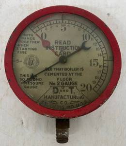 lot 124 image: Vintage Boiler Gauge