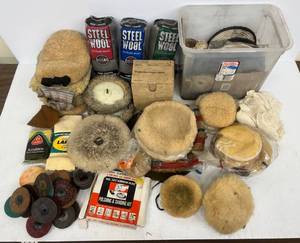 lot 129 image: Group Of Misc. Sanding Disks, Buffing Wheels And More