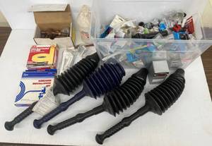 lot 135 image: Tote Full Of Misc. Plumbing Supplies