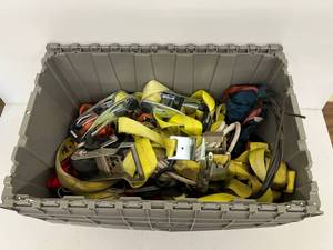 lot 177 image: Group Of Heavy Duty Ratchet Straps And More
