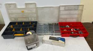 lot 179 image: Three Bins Of Misc. Hardware And More