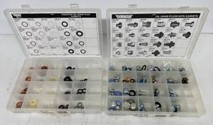 lot 180 image: Dormain Assorted Oil Drain Plug Gaskets Set And Dorman Oil Drain Plugs With Gaskets Set