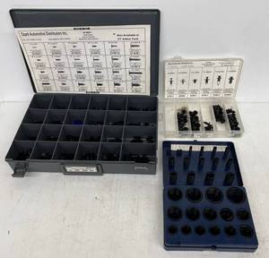 lot 183 image: Large Group Of Automotive Items Including Ozark Brand Nylons Retainer Assortments And National OK312 O-Ring Assortment