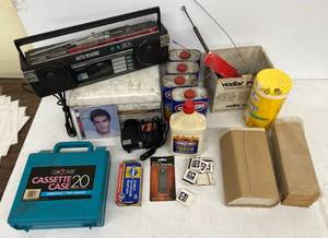 lot 197 image: Large Group Of Garage Misc. Including Vintage Cassettes And More