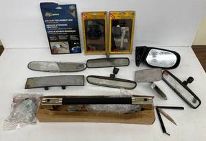 lot 216 image: Vintage Misc. Automobile Mirrors And More