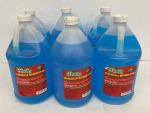 lot 220 image: 6 Gallons Of Oreilly Brand Washer Fluid
