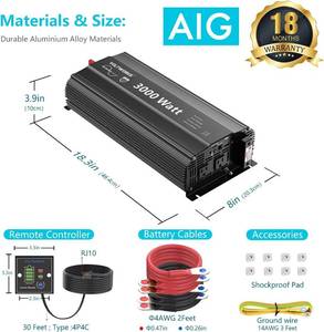 Voltworks 3000W Pure Sine Wave Inverter
