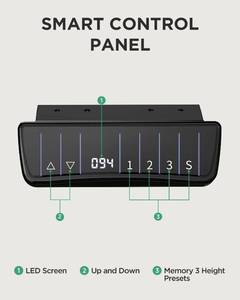 Marsail Adjustable Height Electric Standing Desk