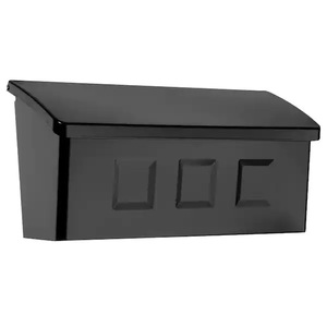Architectural Mailboxes  Wayland Black, Small, Steel, Wall Mount Mailbox