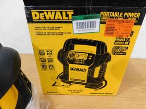 DEWALT  1400 Peak Amp Portable Car Jump Starter with Digital Compressor