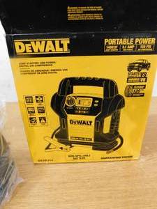 DEWALT  1400 Peak Amp Portable Car Jump Starter with Digital Compressor