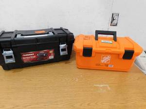 (2) Poly Tool Boxes