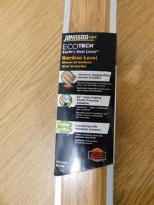 Johnson  48 in. Eco-Tech Bamboo Box Beam Level