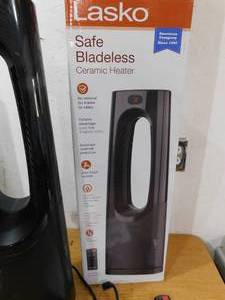 Lasko  Bladeless 1500-Watt 28 in. Electric Oscillating Tower Ceramic Space Heater