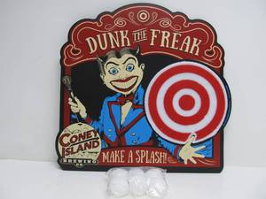 lot 36 image: Coney Island Brewing Company Beer Advertising Bar Game Sign