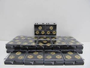 lot 46 image: Lot of Brand New Metal Golf Ball Marker Sets