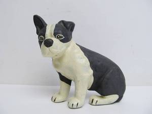lot 66 image: Cast Iron Dog Boston Terrier Door Stop