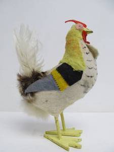 lot 77 image: Excellent Vintage 1930s German Egg-Laying Chicken Candy Container