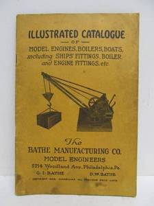 lot 105 image: Antique 1922 Illustrated Catalog - Bathe Manufacturing Co. - Model Engines, Boats etc