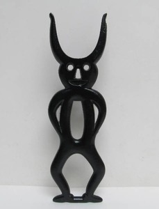 lot 127 image: Restored Orig Antique Cast Iron Figural Boot Jack