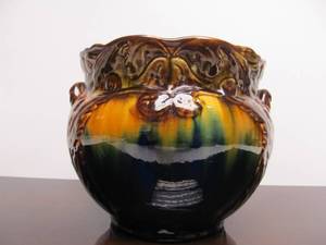 lot 151 image: Beautiful Large Antique Majolica Planter