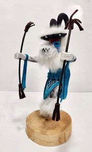 lot 204 image: Handmade Signed Native American Kachina Doll - Ram