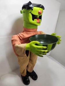 lot 224 image: Large Working Animated Halloween Frankenstein Display wCandy Bowl