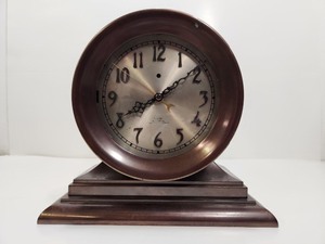 lot 233 image: Very Nice Working Antique CHELSEA Ships Style Clock