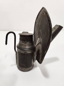 lot 245 image: Early Antique Signed BEALL BROS Miners Lamp