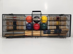 lot 269 image: Like-New Full Size Portable Croquet Set wCase