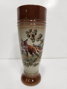 lot 318 image: Nice Vintage German Signed THEWALT Pilsner Beer Stein wFox