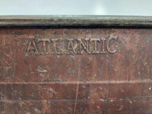 lot 348 image: Antique Signed ATLANTIC Copper Boiler